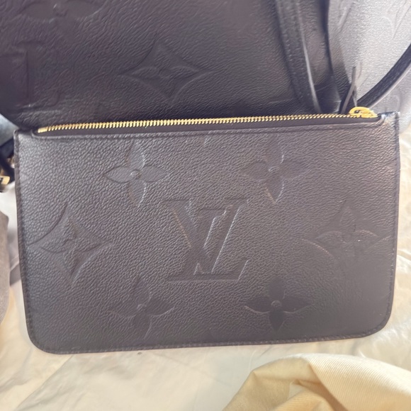 Louis Vuitton Black Embossed Tote - Picture 3 of 6